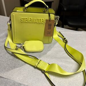 Steve Madden lime green purse.